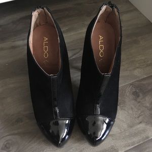 Aldo Black Platform Booties